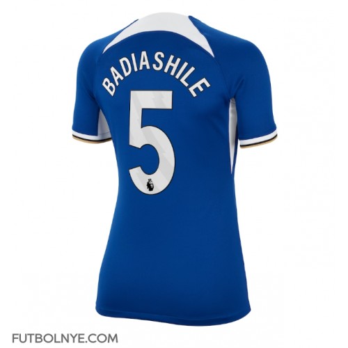 Camiseta Chelsea Benoit Badiashile #5 Primera Equipación para mujer 2023-24 manga corta